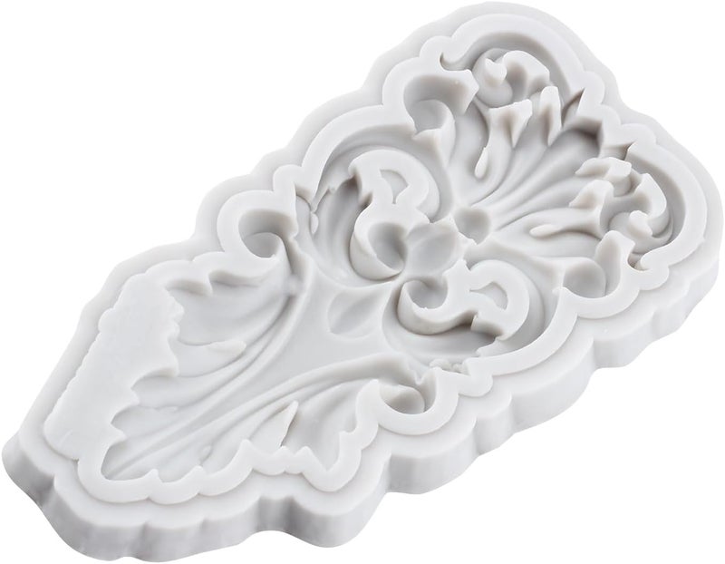 TAOXIBEI Baroque Silicone Molds Curlicues Scroll Lace Border Relief Polymer Clay Mold for DIY Crafts Epoxy Resin Casting Air Dry Polymer Clay Plaster Jewelry Making - Image 4